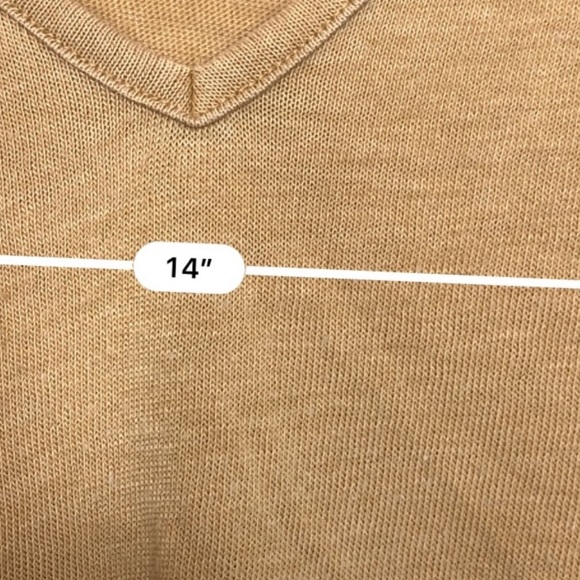 American Eagle lettuce trim brown tee - Picture 3 of 4